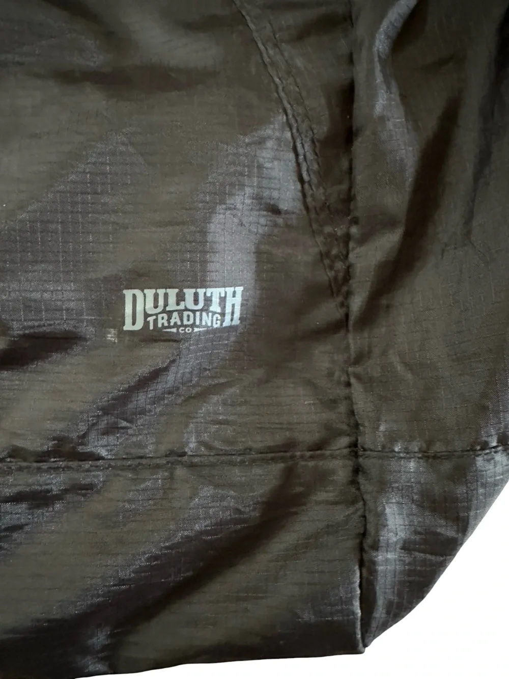 DULUTH TRADING CO Tote Bag Backpack Black Runegade Lightweight Packable Black